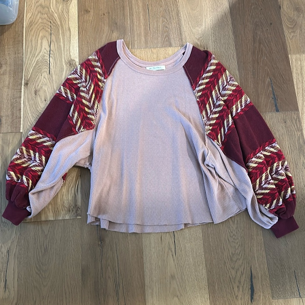 Multi colored free people blouse